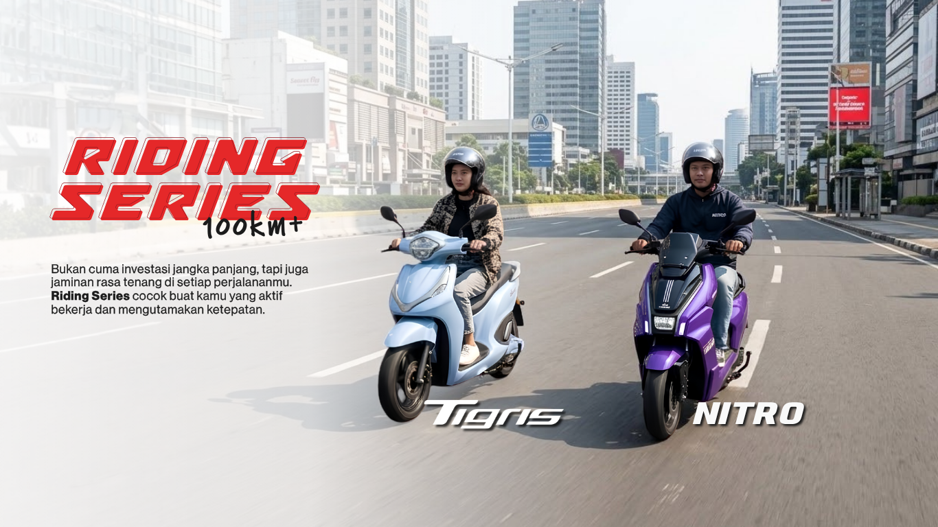 DIBAO Riding Series — motor listrik 100km+ untuk perjalanan harian